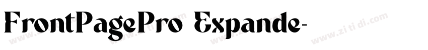 FrontPagePro Expande字体转换